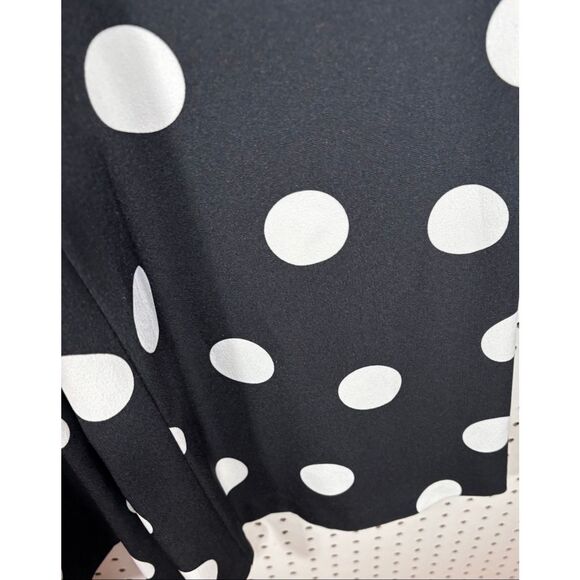 Karl Lagerfeld tie around waist polka dot jumpsuit size 2 - Picture 7 of 10